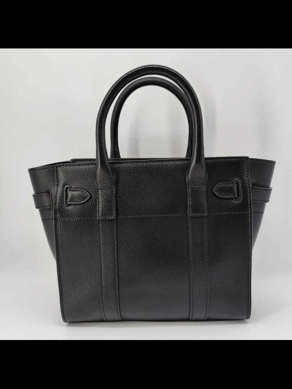 Mulberry Black Pebbled Leather Tote with Gold Hardware - Picture 8 of 16